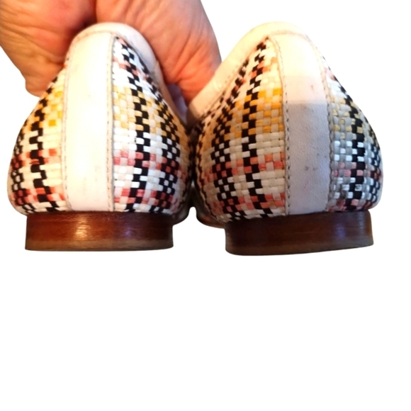 AGL Monika Woven Ballet Flats Attilio Giusti Leombruni Shoes Plaid - Picture 4 of 6